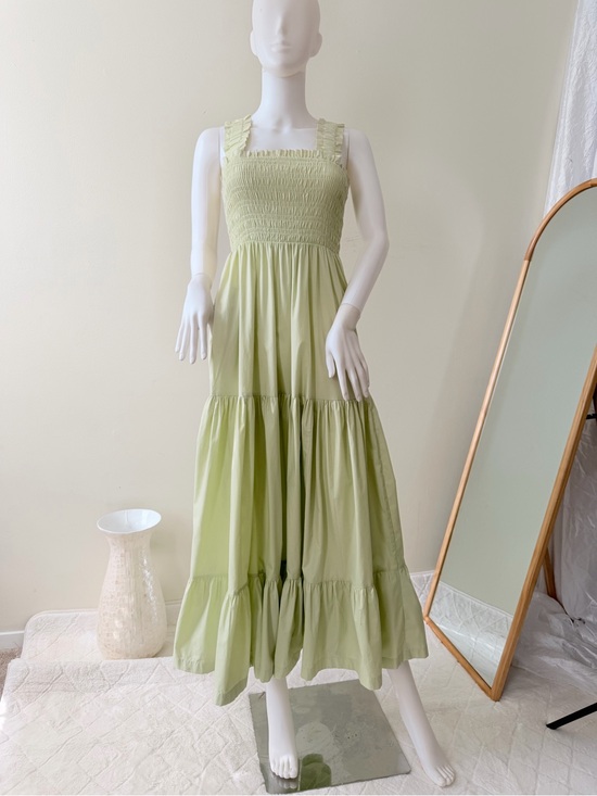 Abercrombie & Fitch Dresses & Skirts - Abercrombie & Fitch Light Green Smocked Tiered Maxi Dress